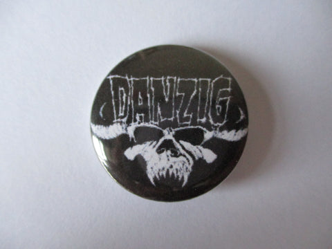 DANZIG satanic skull punk badge the misfits