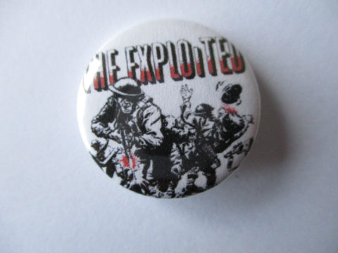 EXPLOITED punk badge (VARIOUS DESIGNS)