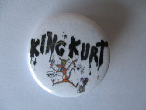 KING KURT psychobilly punk badge