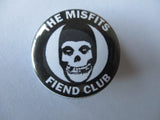 THE MISFITS punk badge (VARIOUS DESIGNS - 60p each)
