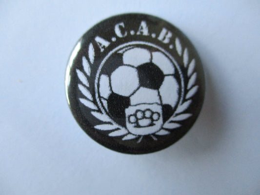 ACAB (football) oi!  punk badge