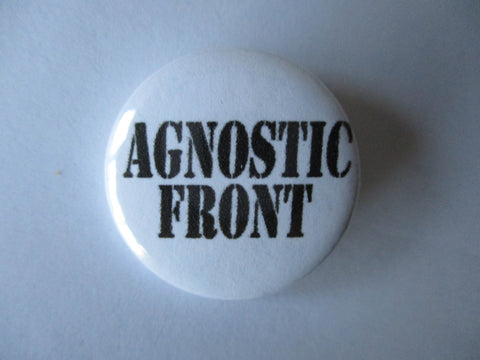 AGNOSTIC FRONT logo punk badge
