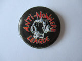 ANTI NOWHERE LEAGUE punk badge (various designs - 60p each)