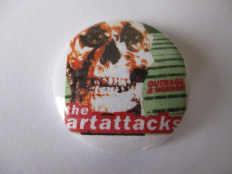 ART ATTACKS punk badge (VARIOUS DESIGNS )