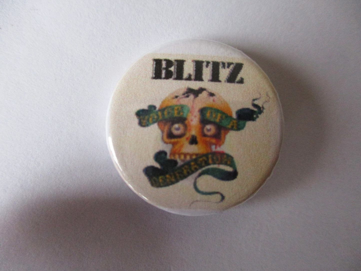 BLITZ punk badge (VARIOUS DESIGNS)