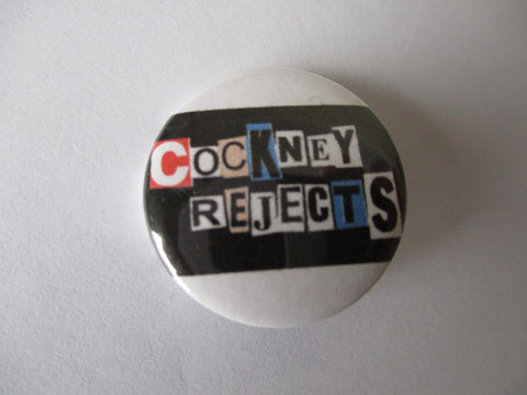 COCKNEY REJECTS colour oi! punk badge
