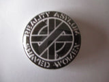 CRASS punk badge (VARIOUS DESIGNS - 60p each)