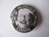 CRASS punk badge (VARIOUS DESIGNS - 60p each)