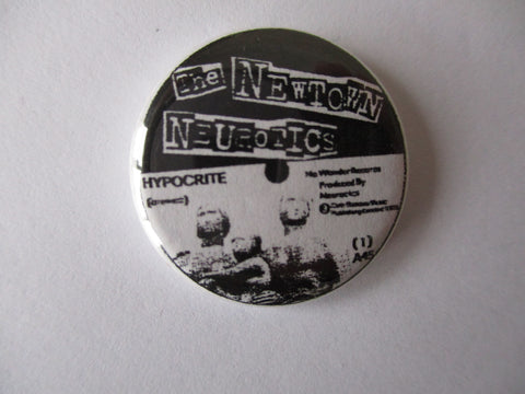 NEWTOWN NEUROTICS label punk badge