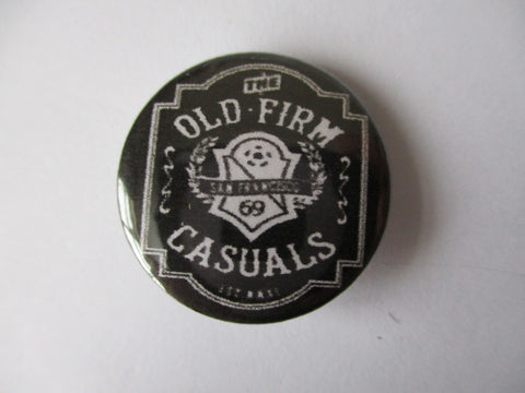 OLD FIRM CASUALS shield logo punk badge