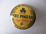 THE POGUES folk punk badge (VARIOUS DESIGNS)