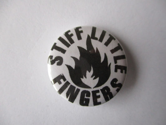 STIFF LITTLE FINGERS punk badge (VARIOUS DESIGNS)