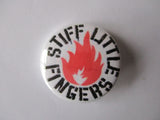 STIFF LITTLE FINGERS punk badge (VARIOUS DESIGNS)