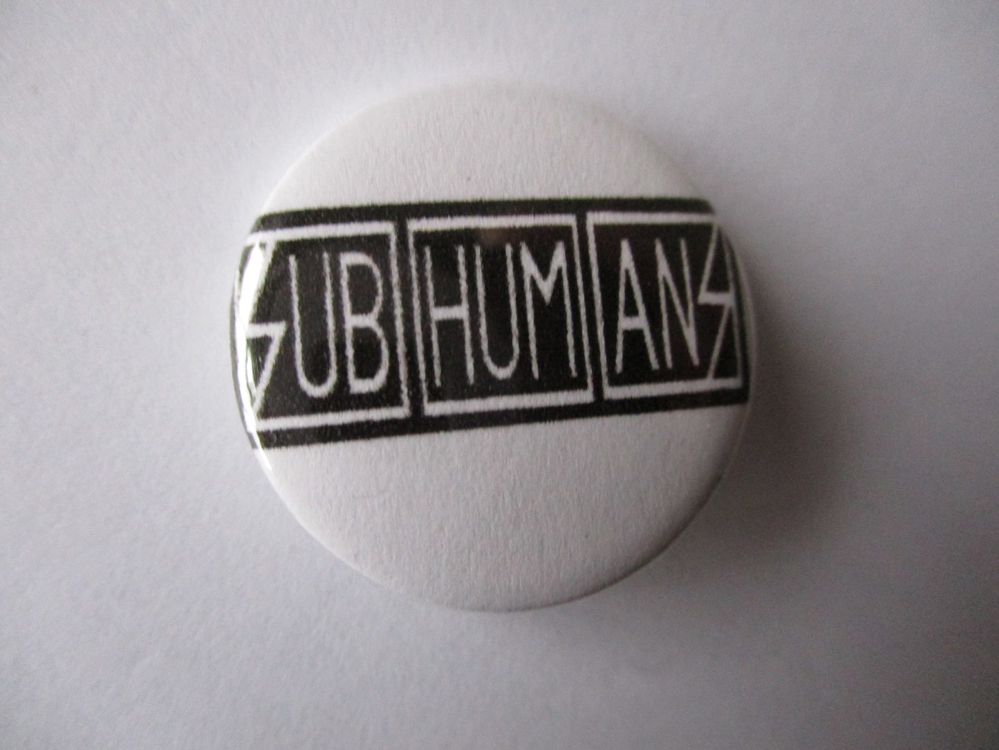 SUBHUMANS punk badge
