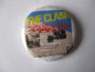 THE CLASH punk badge (VARIOUS OUT OF PRINT, discoloured)
