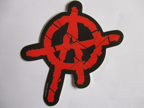 ANARCHY (shaped) PUNK VINYL STICKER