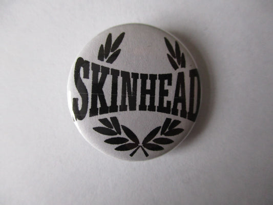SKINHEAD laurel wreath oi! ska badge