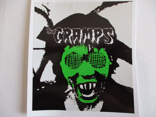THE CRAMPS human fly psychobilly PUNK VINYL STICKER