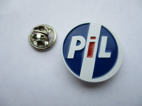 PUBLIC IMAGE LTD PIL (red/blue/white)  punk metal badge