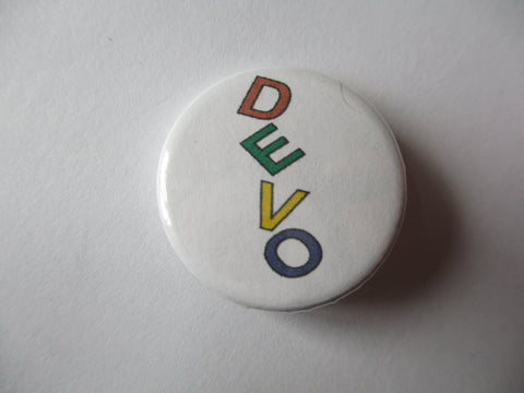 DEVO logo post punk badge
