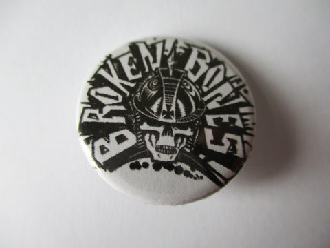 BROKEN BONES punk badge