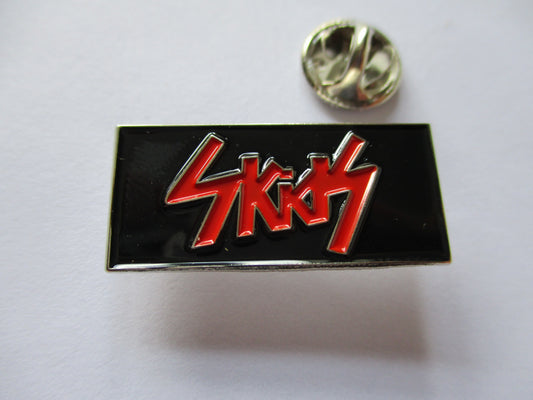 THE SKIDS punk metal badge (1 only)