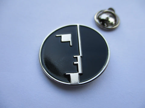 BAUHAUS post punk metal badge (very few)