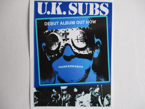 UK SUBS large PUNK VINYL STICKER