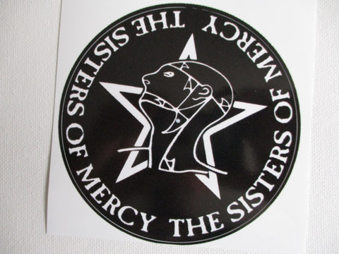 SISTERS OF MERCY large GOTH PUNK VINYL STICKER