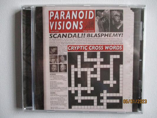 PARANOID VISIONS cryptic crosswords CD - Savage Amusement