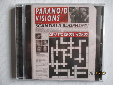 PARANOID VISIONS cryptic crosswords CD- SALE!