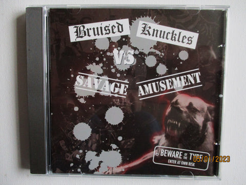 v/a BRUISED KNUCKLES vs SAVAGE AMUSEMENT CD (Oi!/Punk comp)