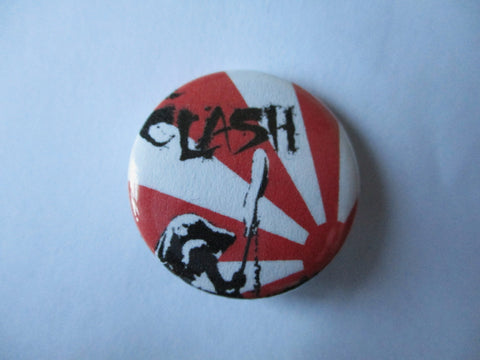 THE CLASH punk badge ( Various designs - 60p each )