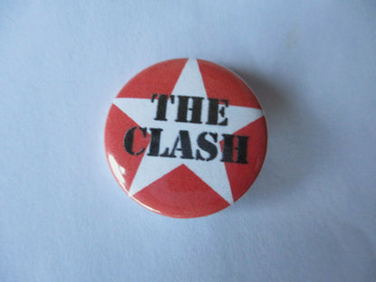 THE CLASH punk badge ( Various designs )