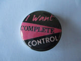 THE CLASH punk badge ( Various designs - 60p each )