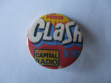 THE CLASH punk badge ( Various designs - 60p each )