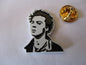 SID VICIOUS PUNK METAL BADGE (b&w) last one