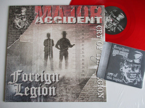 MAJOR ACCIDENT / FOREIGN LEGION split LP + poster