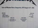 METALLICA live at winston farm NY 1994 2LP