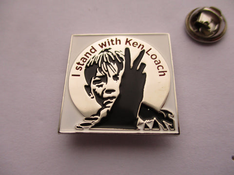 KEN LOACH solidarity METAL BADGE (silver)