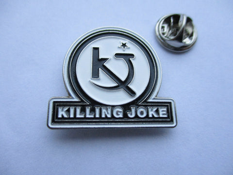 KILLING JOKE logo POST PUNK METAL BADGE