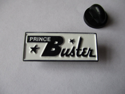 PRINCE BUSTER b&w SKA METAL BADGE