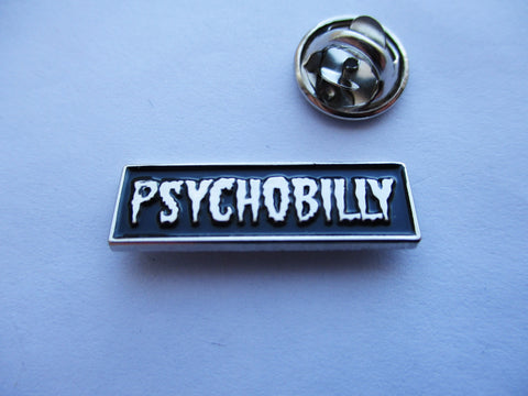 Psychobilly enamel pin badge metal badge The Meteors Demented Are Go The Sharks King Kurt Klub Foot