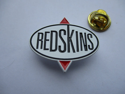 REDSKINS skinhead punk soul METAL BADGE (white)