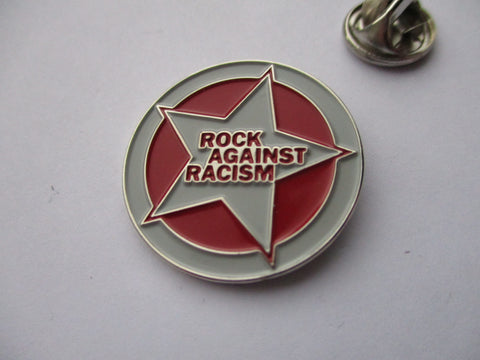 Rock Against Racism Anti Fascist Metal Badge Steel Pulse Tom Robinson Band Anti Nazi League XraySpex The Clash