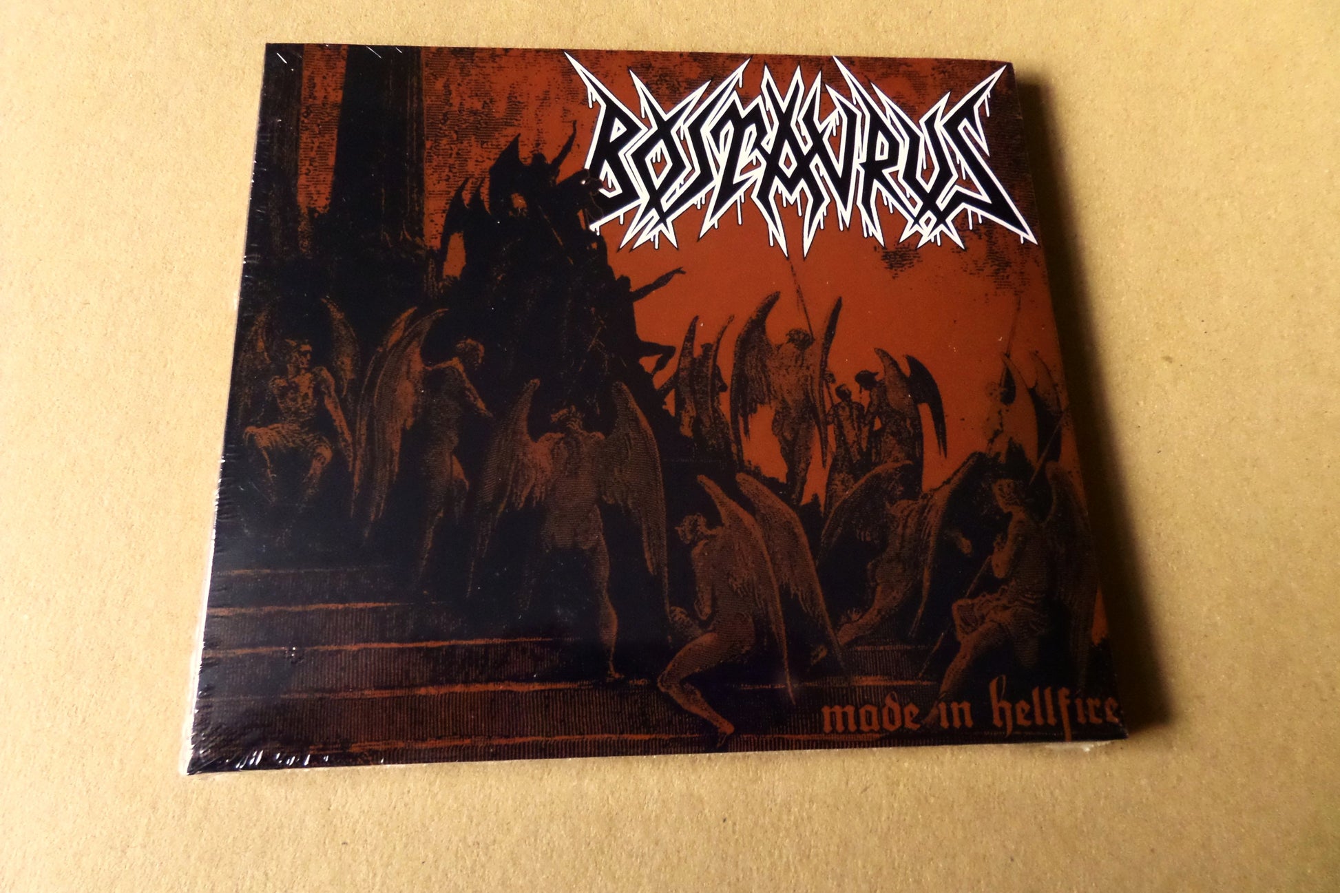 BOSTAURUS made in hellfire CD (Contra Recs HC punk metal ) SALE - Savage Amusement