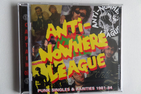 ANTI NOWHERE LEAGUE punk singles & rarities CD - Savage Amusement