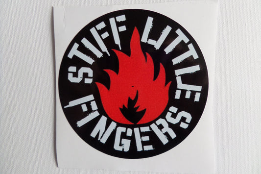 STIFF LITTLE FINGERS large PUNK VINYL STICKER
