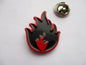 STIFF LITTLE FINGERS flame logo PUNK METAL BADGE