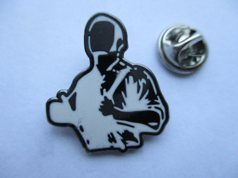 SKINHEAD BLOKE b&w oi! ska punk METAL BADGE